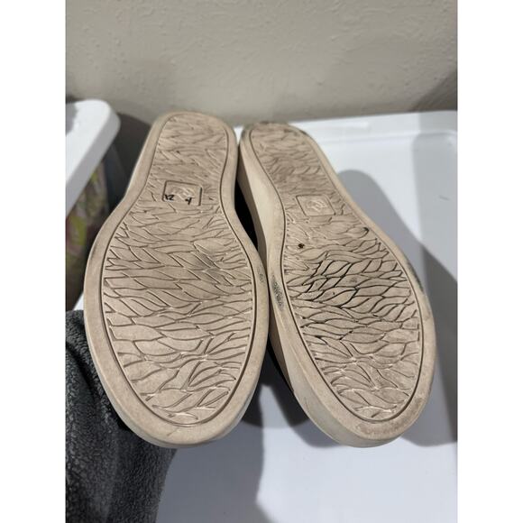 Spenco Camden Blue Suede Shoes Scalloped Trim Women Sneaker Size 9D - Picture 7 of 8